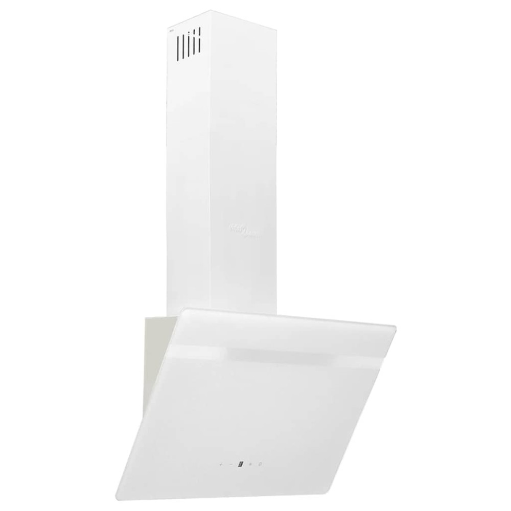 vidaXL Hotă de perete, alb, 60 cm, oțel și sticlă securizată