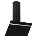 vidaXL Hotă de perete, negru, 90 cm, oțel și sticlă securizată vidaXL Hotă de perete, negru, 90 cm, oțel și sticlă securizată