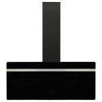 vidaXL Hotă de perete, negru, 90 cm, oțel și sticlă securizată vidaXL Hotă de perete, negru, 90 cm, oțel și sticlă securizată