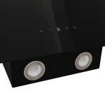 vidaXL Hotă de perete, negru, 90 cm, oțel și sticlă securizată vidaXL Hotă de perete, negru, 90 cm, oțel și sticlă securizată