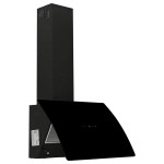 vidaXL Hotă de perete negru 60 cm oțel și sticlă securizată vidaXL Hotă de perete negru 60 cm oțel și sticlă securizată