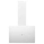 vidaXL Hotă de perete, alb, 60 cm, oțel și sticlă securizată