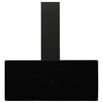 vidaXL Hotă de perete, negru, 90 cm, oțel și sticlă securizată vidaXL Hotă de perete, negru, 90 cm, oțel și sticlă securizată
