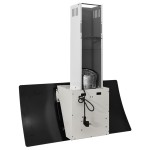 vidaXL Hotă de perete, alb, 90 cm, oțel și sticlă securizată vidaXL Hotă de perete, alb, 90 cm, oțel și sticlă securizată