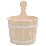 vidaXL Set de găleată și polonic pentru saună, lemn masiv de pin vidaXL Set de găleată și polonic pentru saună, lemn masiv de pin