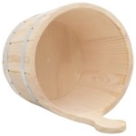vidaXL Set de găleată și polonic pentru saună, lemn masiv de pin vidaXL Set de găleată și polonic pentru saună, lemn masiv de pin