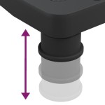 vidaXL Suport pentru monitor, negru, 33,5x34x10,5 cm