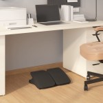 vidaXL Suport pentru picioare, negru, 43,5x32,5x10,5 cm vidaXL Suport pentru picioare, negru, 43,5x32,5x10,5 cm