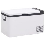 vidaXL Ladă frigorifică cu mâner, alb-negru, 18 L PP și PE vidaXL Ladă frigorifică cu mâner, alb-negru, 18 L PP și PE