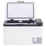 vidaXL Ladă frigorifică cu mâner, alb-negru, 18 L PP și PE vidaXL Ladă frigorifică cu mâner, alb-negru, 18 L PP și PE