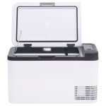vidaXL Ladă frigorifică cu mâner, alb-negru, 25 L PP și PE vidaXL Ladă frigorifică cu mâner, alb-negru, 25 L PP și PE