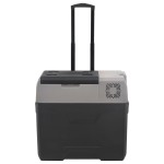 vidaXL Ladă frigorifică cu roată și mâner 40 L negru/gri polipropilenă vidaXL Ladă frigorifică cu roată și mâner 40 L negru/gri polipropilenă