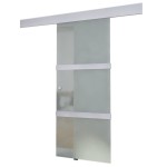vidaXL Ușă glisantă, argintiu,178 cm, sticlă și aluminiu vidaXL Ușă glisantă, argintiu,178 cm, sticlă și aluminiu
