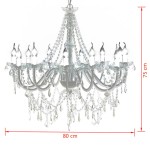 Candelabru cu 1600 cristale Candelabru cu 1600 cristale