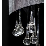 Candelabru cu 85 cristale, Negru Candelabru cu 85 cristale, Negru