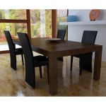 vidaXL Scaune de sufragerie, 4 buc., negru, piele ecologică vidaXL Scaune de sufragerie, 4 buc., negru, piele ecologică