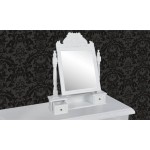 vidaXL Masă de machiaj cu oglindă mobilă dreptunghiulară, MDF vidaXL Masă de machiaj cu oglindă mobilă dreptunghiulară, MDF