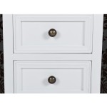 vidaXL Noptiere cu 2 sertare, 2 buc., alb, MDF