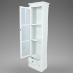 vidaXL Dulap bibliotecă elegant cu 3 rafturi, alb, lemn vidaXL Dulap bibliotecă elegant cu 3 rafturi, alb, lemn