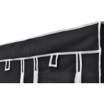 vidaXL Dulap de haine pliabil, negru, 110 x 45 x 175 cm vidaXL Dulap de haine pliabil, negru, 110 x 45 x 175 cm