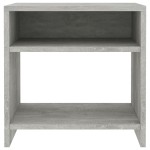 vidaXL Noptiere, 2 buc., gri beton, 40x30x40 cm, lemn prelucrat