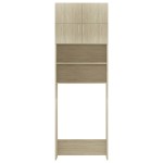 vidaXL Dulap mașina spălat stejar sonoma 64x25,5x190 cm lemn preucrat