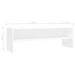 vidaXL Comodă TV, alb, 120 x 40 x 40 cm, lemn prelucrat