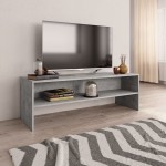 vidaXL Comodă TV, gri beton, 120 x 40 x 40 cm, lemn prelucrat vidaXL Comodă TV, gri beton, 120 x 40 x 40 cm, lemn prelucrat
