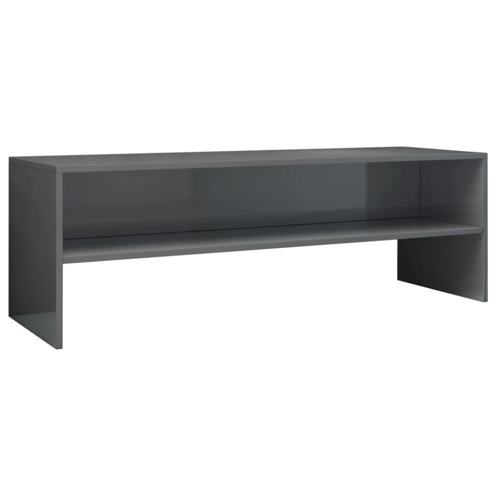 vidaXL Dulap TV, gri extralucios, 120x40x40 cm, lemn prelucrat
