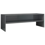 vidaXL Dulap TV, gri extralucios, 120x40x40 cm, lemn prelucrat