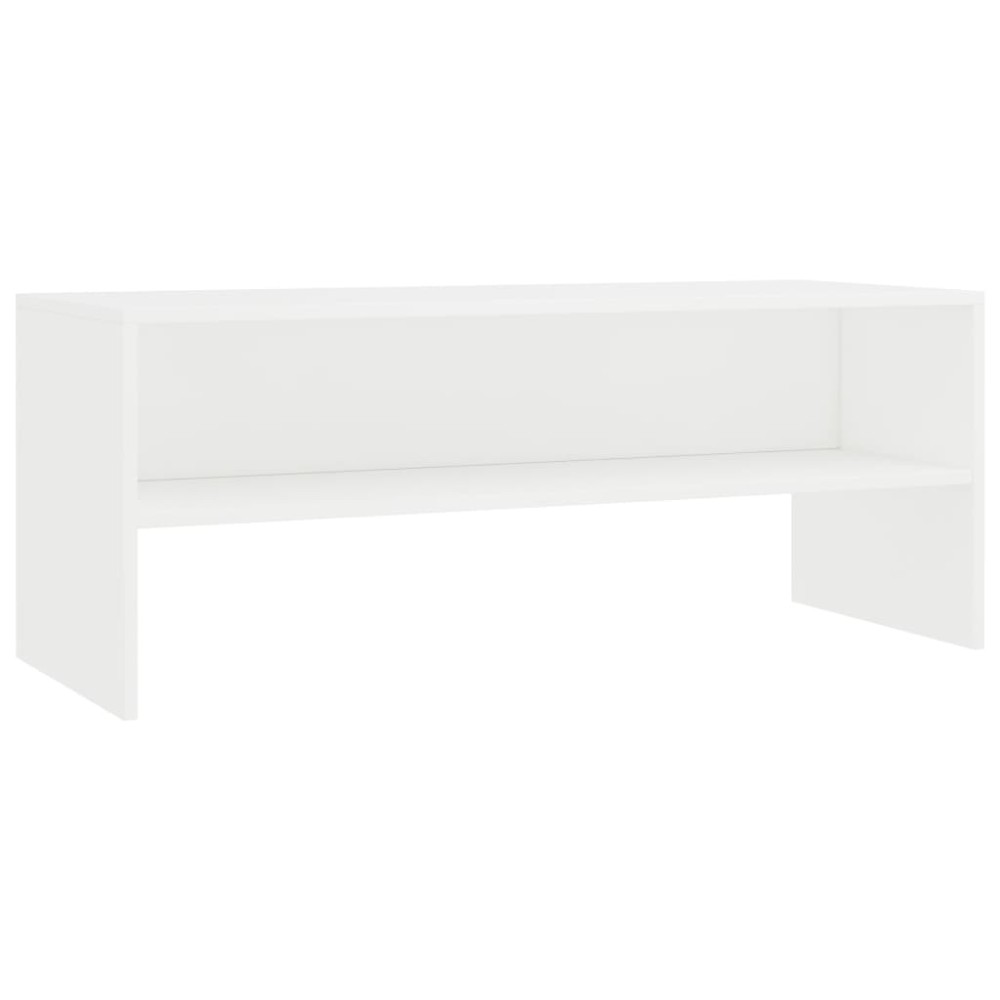 vidaXL Dulap TV, alb, 100x40x40 cm, lemn prelucrat