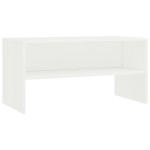 vidaXL Dulap TV, alb, 80x40x40 cm, lemn prelucrat