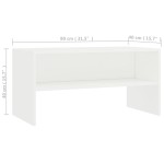 vidaXL Dulap TV, alb, 80x40x40 cm, lemn prelucrat