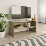 vidaXL Dulap TV, stejar sonoma, 80x40x40 cm, lemn prelucrat vidaXL Dulap TV, stejar sonoma, 80x40x40 cm, lemn prelucrat