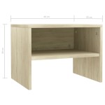 vidaXL Noptieră, stejar sonoma, 40x30x30 cm, lemn prelucrat vidaXL Noptieră, stejar sonoma, 40x30x30 cm, lemn prelucrat