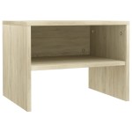 vidaXL Noptiere, 2 buc., stejar sonoma, 40x30x30 cm, lemn prelucrat