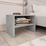 vidaXL Noptieră, gri beton, 40x30x30 cm, lemn prelucrat