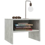 vidaXL Noptiere, 2 buc., gri beton, 40x30x30 cm, lemn prelucrat