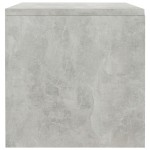 vidaXL Noptiere, 2 buc., gri beton, 40x30x30 cm, lemn prelucrat