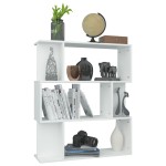 vidaXL Bibliotecă/Separator cameră, alb, 80x24x96 cm, lemn prelucrat vidaXL Bibliotecă/Separator cameră, alb, 80x24x96 cm, lemn prelucrat