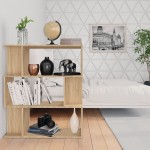 vidaXL Bibliotecă/Separator, stejar sonoma, 80x24x96 cm lemn prelucrat vidaXL Bibliotecă/Separator, stejar sonoma, 80x24x96 cm lemn prelucrat