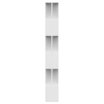 vidaXL Bibliotecă/Separator cameră, alb, 80x24x192 cm, lemn prelucrat vidaXL Bibliotecă/Separator cameră, alb, 80x24x192 cm, lemn prelucrat