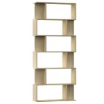 vidaXL Bibliotecă/Separator, stejar sonoma 80x24x192 cm lemn prelucrat vidaXL Bibliotecă/Separator, stejar sonoma 80x24x192 cm lemn prelucrat