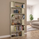 vidaXL Bibliotecă/Separator, stejar sonoma 80x24x192 cm lemn prelucrat vidaXL Bibliotecă/Separator, stejar sonoma 80x24x192 cm lemn prelucrat