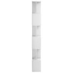 vidaXL Bibliotecă/Separator cameră, alb extralucios, 80x24x192 cm, PAL