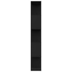 vidaXL Bibliotecă/Separator cameră negru, 80x24x159 cm, lemn prelucrat vidaXL Bibliotecă/Separator cameră negru, 80x24x159 cm, lemn prelucrat