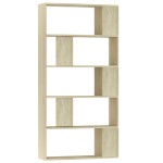 vidaXL Bibliotecă/Separator, stejar sonoma 80x24x159 cm lemn prelucrat vidaXL Bibliotecă/Separator, stejar sonoma 80x24x159 cm lemn prelucrat