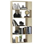 vidaXL Bibliotecă/Separator, stejar sonoma 80x24x159 cm lemn prelucrat vidaXL Bibliotecă/Separator, stejar sonoma 80x24x159 cm lemn prelucrat