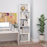 vidaXL Bibliotecă/Separator cameră, alb, 45x24x159 cm, lemn prelucrat vidaXL Bibliotecă/Separator cameră, alb, 45x24x159 cm, lemn prelucrat