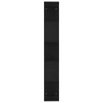 vidaXL Bibliotecă/Separator cameră negru, 45x24x159 cm, lemn prelucrat